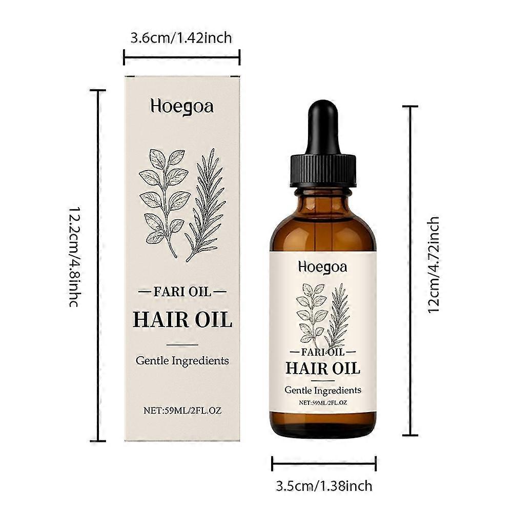 Fari Oil Hair Growth & Scalp Treatment, Botanical Scalp Oil with Herbal Infusion for Dry Scalp & Edges, Daily Nourishment for All Hair Types
