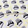 New Era 9FORTY Mesh Solid NewEra Baseball Cap with 99HeadwearShop One Size Fits All Men's Cap, Color, NE205, Sticker, Black/White Mesh, [Used]