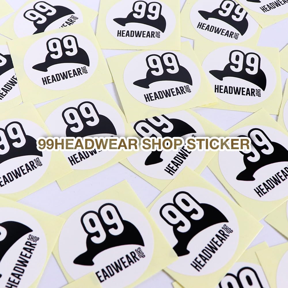 New Era 9FORTY Mesh Solid NewEra Baseball Cap with 99HeadwearShop One Size Fits All Men's Cap, Color, NE205, Sticker, Black/White Mesh, [Used]