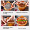 350/800ml Glass Food Storage Jar with Lid Sugar Tea Sealed Container Stackable High Temperature Resistant Airtight Kitchen Coffee