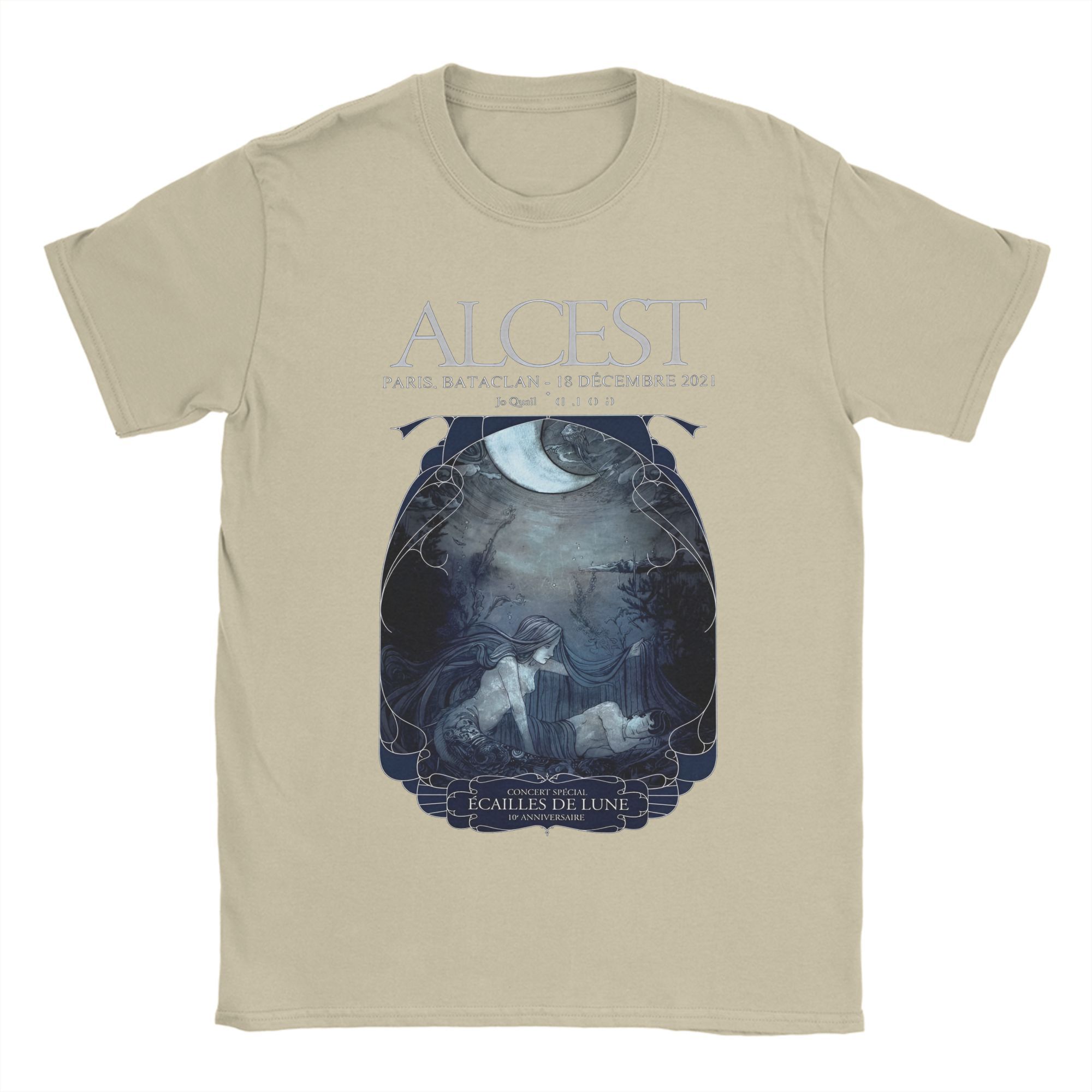 

Чоловічі французькі футболки ALCEST З чистої бавовни Вінтажні футболки з коротким рукавом з круглим вирізом Великі розміри Футболка L