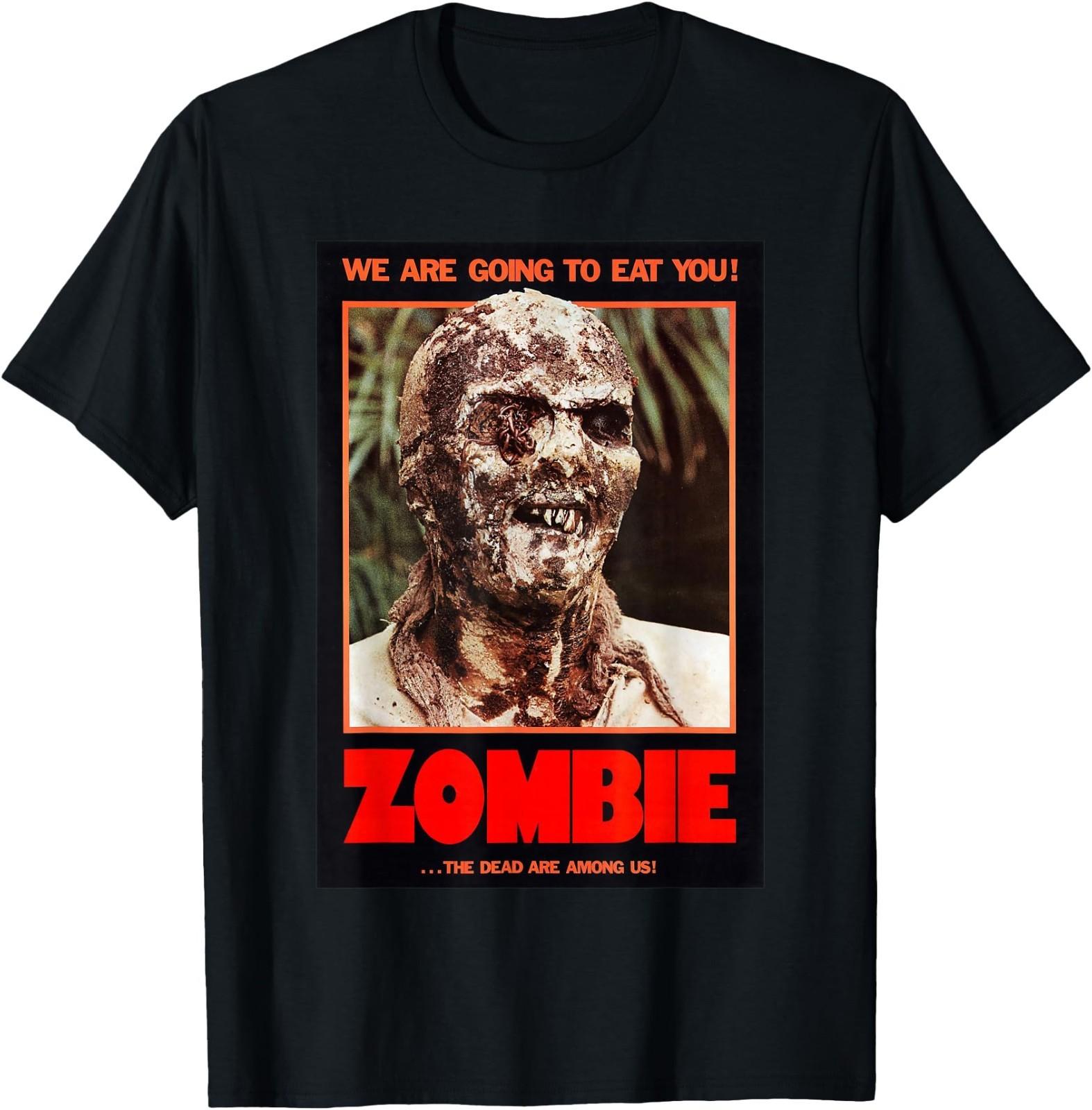 Zombie T- Funny B Horror Movie Poster T- Unisex T-Shirt S
