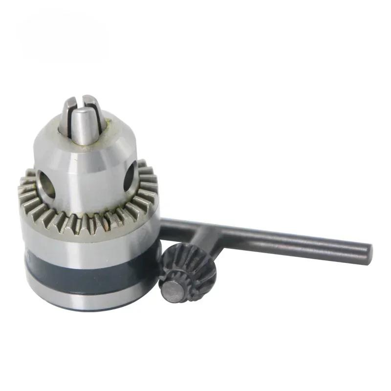 B10 B12 B16 B18 Drill Chuck Rotation Clamping Tool Morse Drill Chuck MT1 MT2 MT3 MT4 Tool Holder 1pcs Wrench + 1pcs Drill Chuck