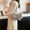 Bow design fabric crossbody bag shoulder bag women's mother  new lowest price cost-effective high solid color fashion