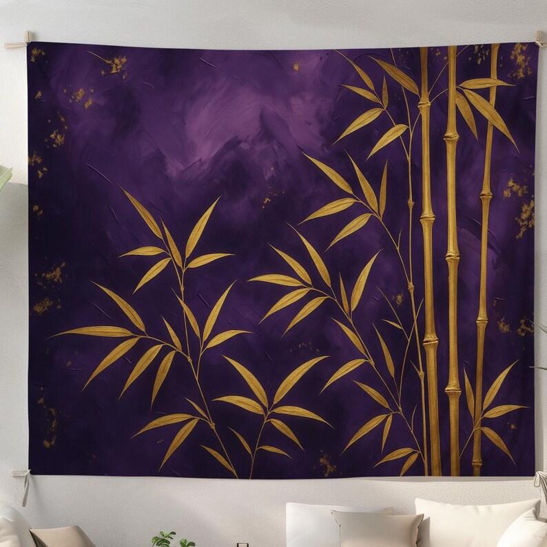 Golden bamboo tapestry 75x100 чёрный