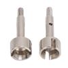 2pcs RC Rear Wheel Axle Cups for WLTOYS 124008 124010 Remote Control Car Metal Wheel Stub Axle Shaft