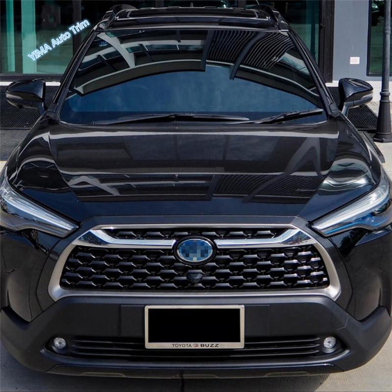 ABS Auto Front Grill Grille Bumper ert Bonnet Garnish Strip Decor Cover Trim Accessories For Toyota Corolla Cross - 2024
