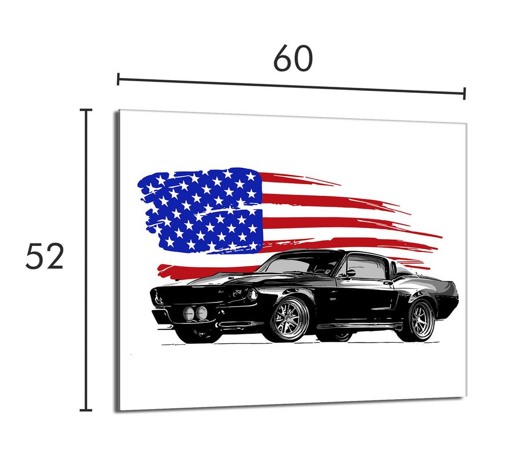 Szklana płyta ochronna na kuchenkę 60x52 Auto