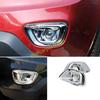 For Jeep Compass 14-2016 Bright Chrome Front Fog Light Eyelid Molding Trim 2PC