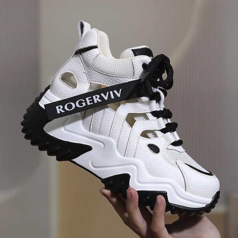 

Женская полая увеличивающая рост спортивная и досуговая дышащая обувь, женская повседневная обувь кроссовки для ходьбы 35 чёрный