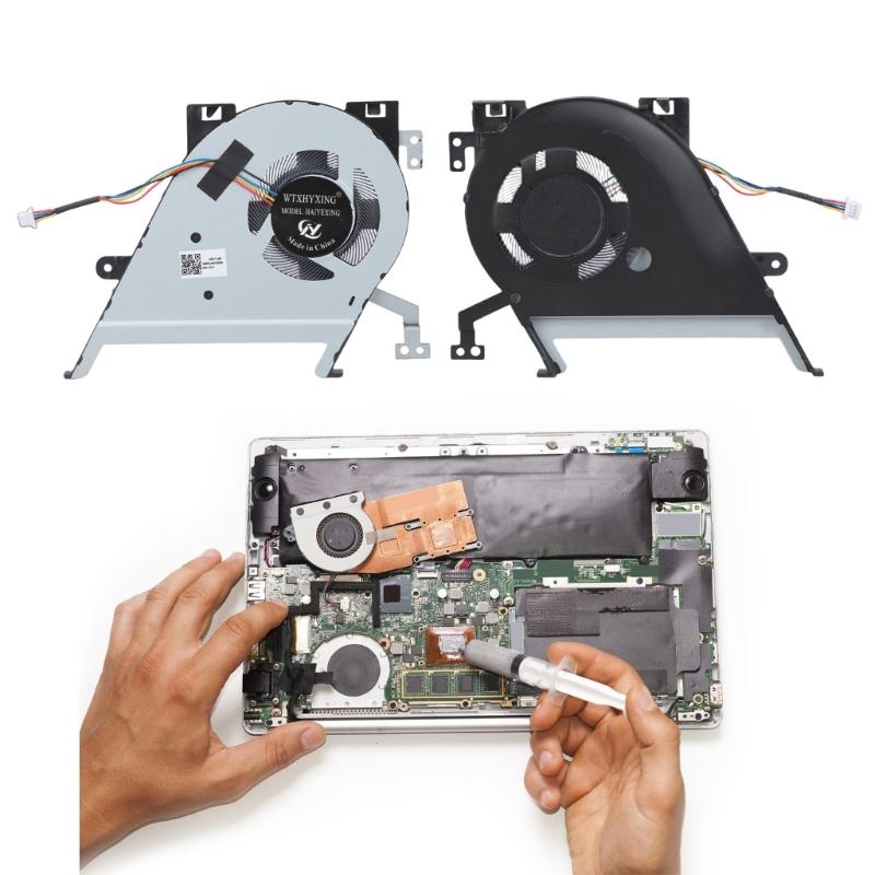 CPU Fan Laptop Cooling Fan DC5V 0.5A 4pin CPU Coolers for S531F S5500F K531E V5050 Laptop Heatsink Part