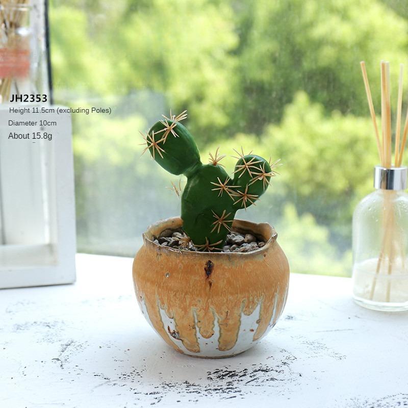 Artificial Cactus Decoration Foam Cactus DIY Micro Landscape Tropical Plants Realistic Succulent Plants Home Office Decor