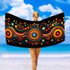 Summer Themed Lightweight Microfiber Towel, Perfect for Beach Pool Yoga Travel Camping