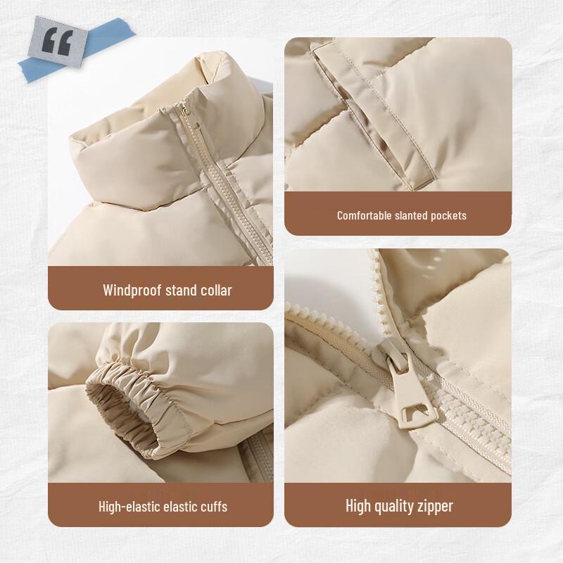 Jeanswest Men's Winter Stand Collar Padded Jacket