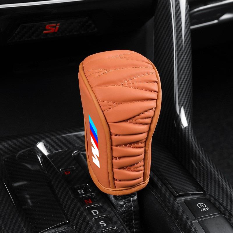 Car Shift Handle Cover Non-slip Wear-resistant For BMW 1 3 5 7 Serie M Performance X1 X3 X4 X5 F10 F15 F16 F20 F30 M3 M4 E34 E46 Cysh69