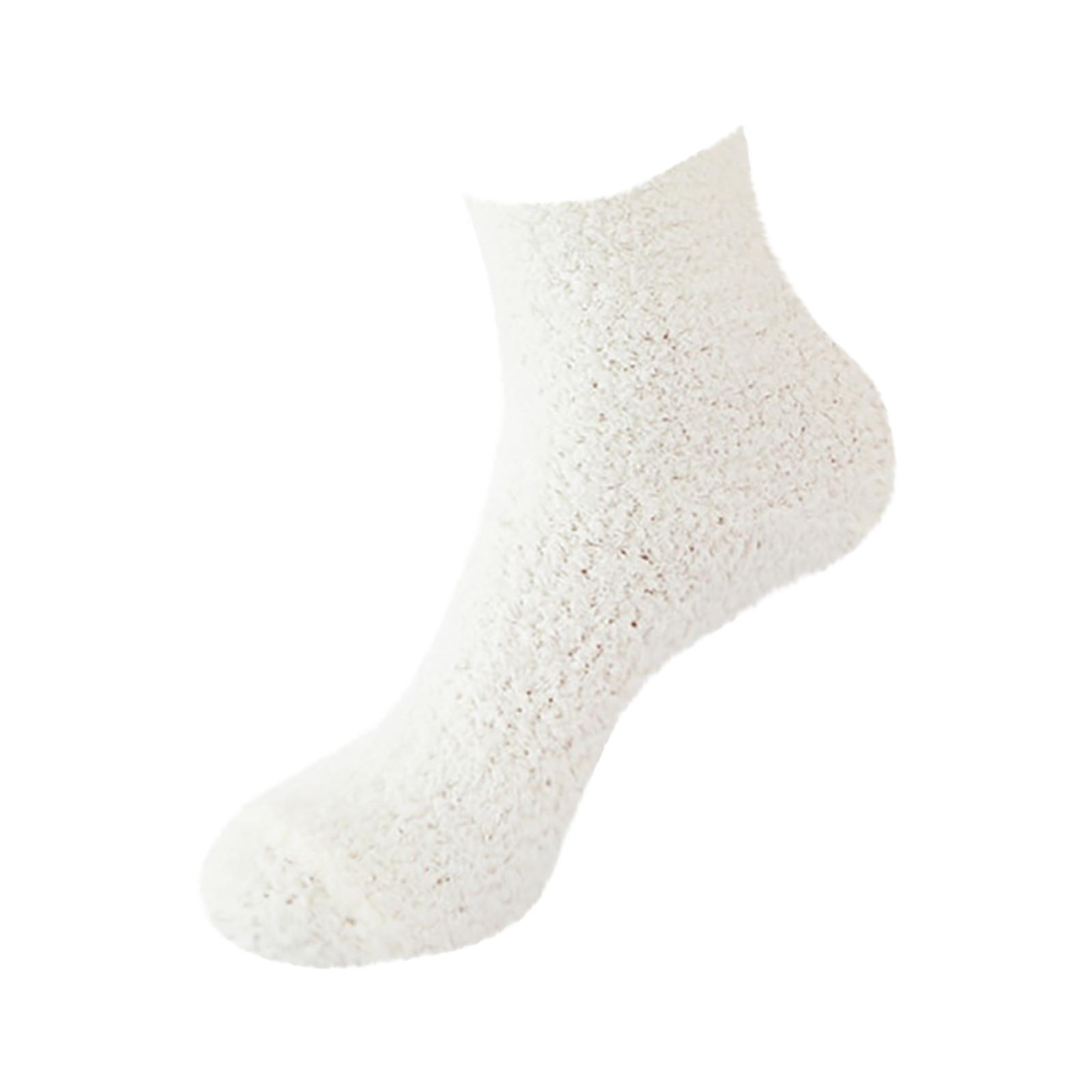 

Женские нечеткие уютные тапочки, теплые мягкие зимние плюшевые домашние носки для сна One Size