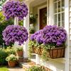 UV Resistant Artificial Petunias Flowers Outdoor Fake Flowers for Patio Porch