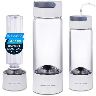 Hydrogen Rich Water Generator Bottle Glass Cup Body  DuPont SPE/PEM Dual Chamber Maker Lonizer - H2 Inhalation Device 380ML