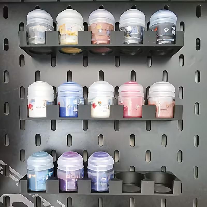 Pigment Rack Space Saving For Storing Pigment Bottles 3.2Cm 1.26In Paint Diy Project Pigment Storage Display Rack Wall Mount