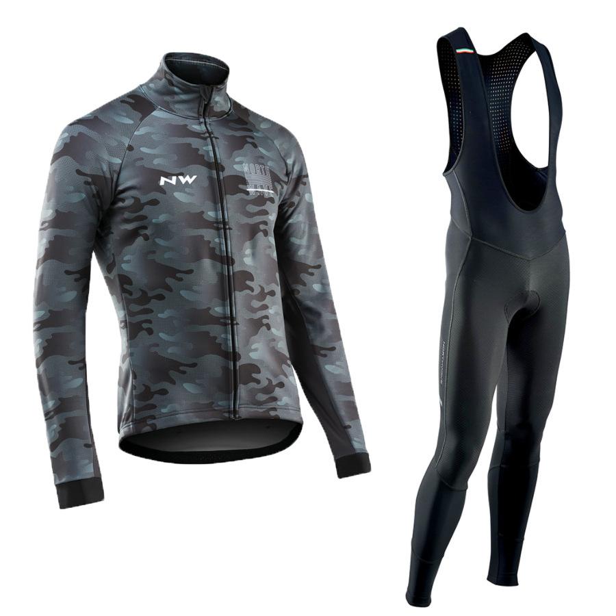 2026 Autumn Breathable  , Long-sleeved Cycling Suit, Strap Suit, Men s and Women s Autumn and Winter Breathable Road Cycling Quick-drying Cycling Suit S