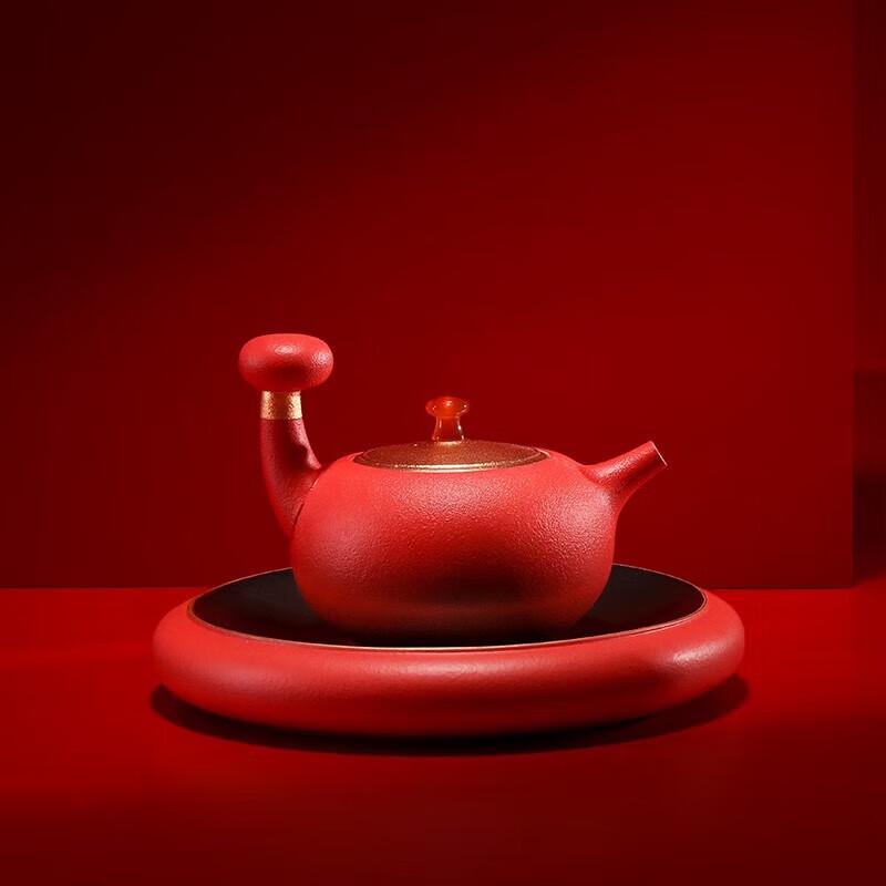 Edenus Chinese Red Ceramic Tea Set