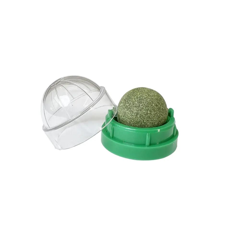 Natural Catnip Cat Wall Stick-on Ball Toy Scratchers Treats Healthy Natural Removes Balls to Promote Digestion Cat Grass Snack Fun for All Ages