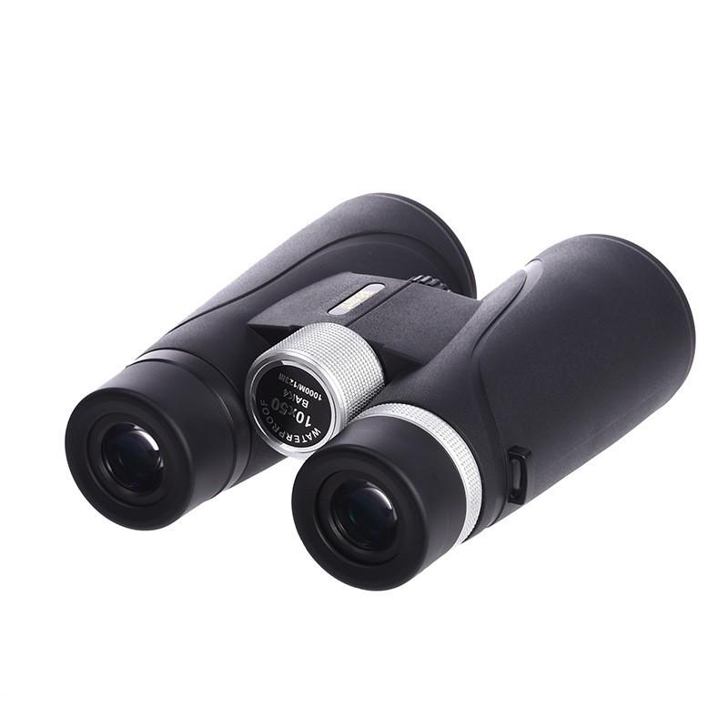 10x50 Waterproof Binoculars With Rotating Dust Cap Aluminum Body Full Optical Lens Outdoor Hiking Birdwatching Camping
