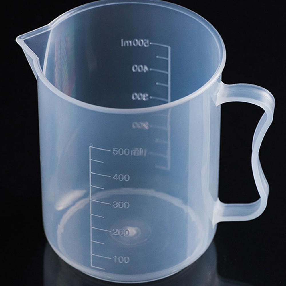 Reusable Transparent Durable Plastic Measuring Cup With Handle Measuring Cylinder Measuring Jug