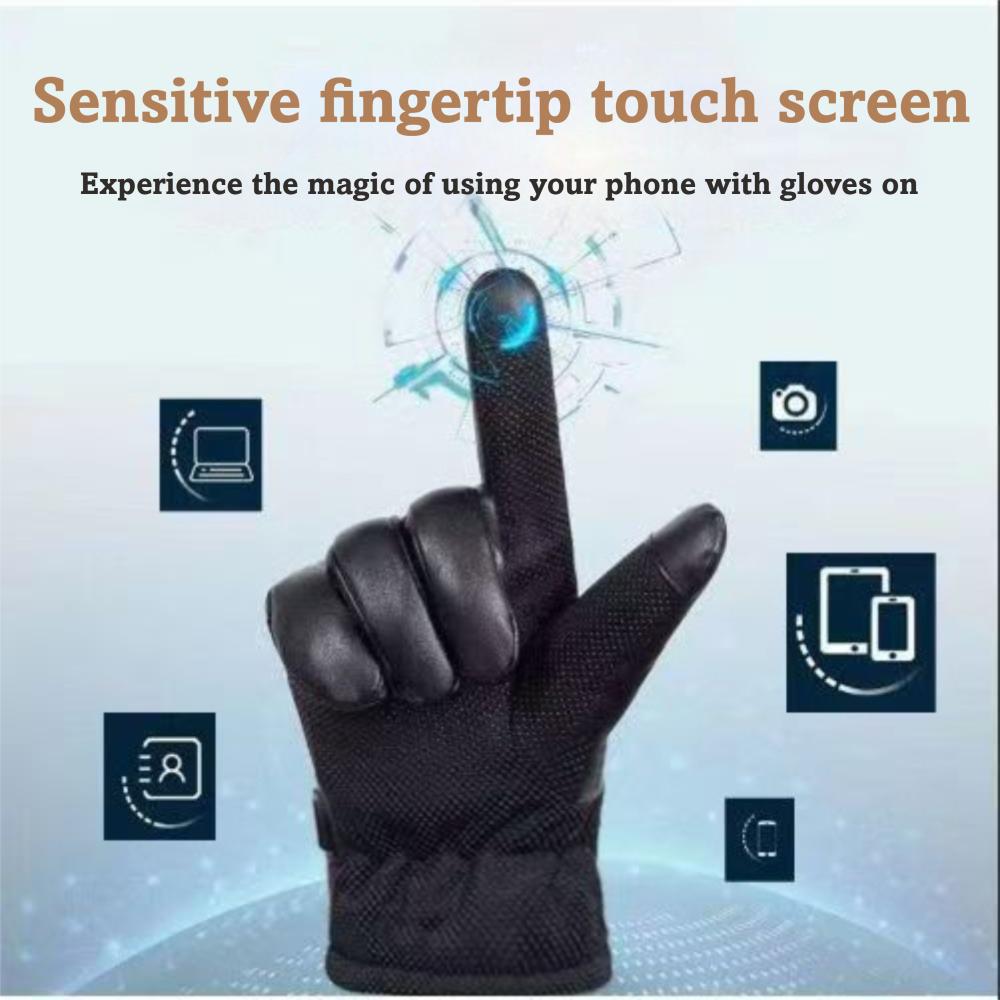 Touchscreen Motorcycle Gloves Thickened Fleece Winter Gloves  Winter Outdoor Activities