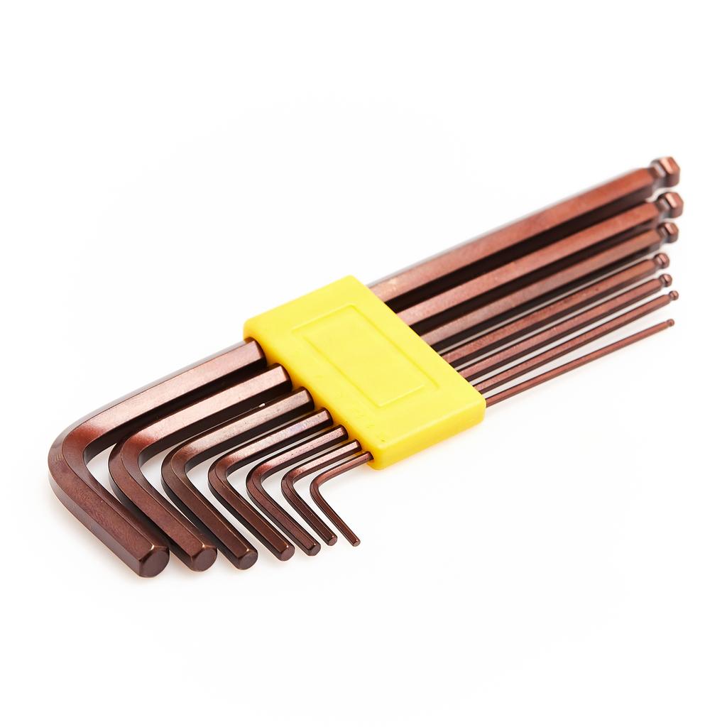 Zestaw Kluczy Imbusowych 7Szt. 1.5Mm-6Mm Z Końcówką Kulistą