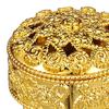 Metallisch Goldene Bonbonschale Vintage Kunststoff Party Süßigkeiten Schale Rund Dekorative Aufbewahrungsbox für Schmuckstücke Kleine Accessoires Schmuck