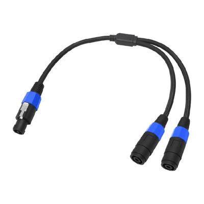 Lautsprecherkabel 1 Stecker auf 2 Buchsen Speak on Splitterkabel Professionelles Soundkabel Lautsprecherkabel Draht mit Drehverriegelung