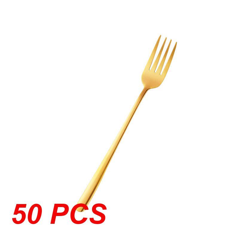10/30/50PCS Main Fork Beautiful Fashion Not Easy To Break Stainless Steel Kitchenware Fork Easy To Clean Multipurpose 22.6g
