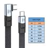 USB C to USB C Angled Cable, 240W 90 Degree Type C Charging Cord Data Cable for Smartphone Laptop