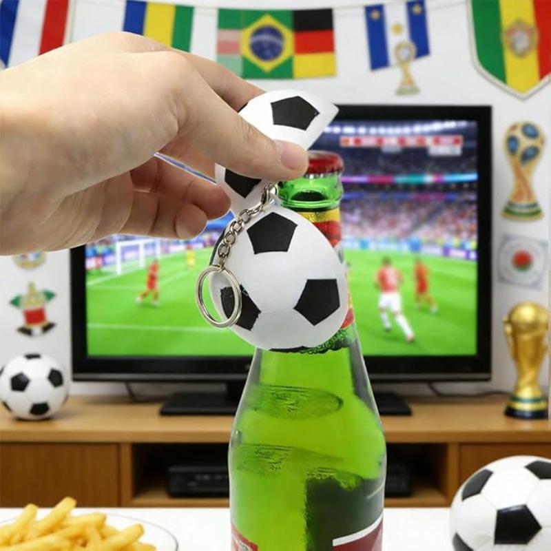 Ball Magnetic Bottle Opener Keychain Funny Novelty Gift for Beer Lovers Home Bar Accessories with Magnet for Easy Use