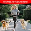 Anti-Tangle Double Dog Leash with Pouch Reflective Stitching Twin Lead for 2 Dogs  Pet Training
