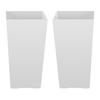 Tall Planters Set of 2, 550 Mm Large Outdoor Taper Planters for Outdoor Indoor Plants, Front Porch Plastic Modern Flower Pots with Casters, Inner Pot