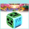 Changing Colourful Minecraft Alarm Clock With Lcd Screen Calendar For Use Home