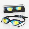 High Clarity Anti-Fog Swimming Goggles Adults Unisex PC Lens With Mirror Coating Prescription Available