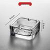 Compact Glass Ashtray for Hotel Rooms, Bedrooms, and Bathrooms