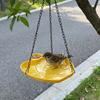 Plastic Bird Bath Bowl with Hook Bird Drinking Tray Garden Decor Hanging Bird Feeder  Wild Birds