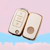 TPU Car Key Case Cover Fob For VW Volkswagen Polo Tiguan Passat B5 B6 B7 Golf MK Jetta Skoda Kodiaq Superb Octavia Seat