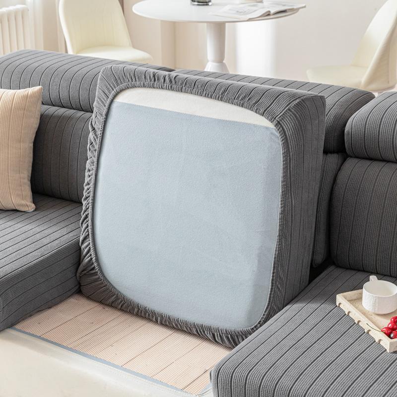 Thick Jacquard Sofa Seat Cushion Cover for Living Room Furniture Protector L-shape Corner Sofa Cover Removable Seat Slipcovers