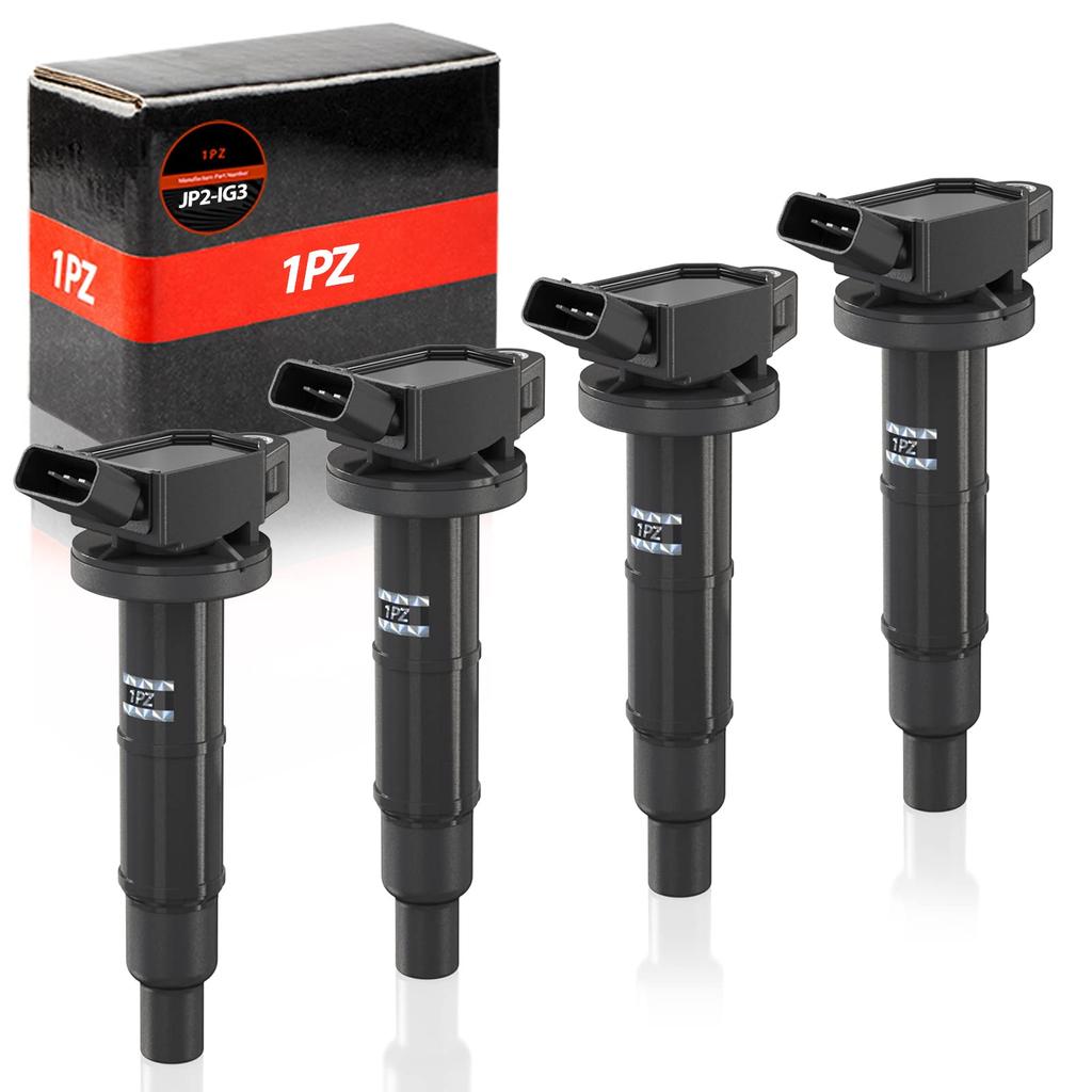 1PZ JP2-IG3 4pcs Toyota Ignition Coil 4 Pin 90919-02244 90919-02266 90919-02243 Harrier Estima Alphard