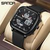 Sanda Multifunctional Men's Luminous Waterproof Electronic Alarm Watch