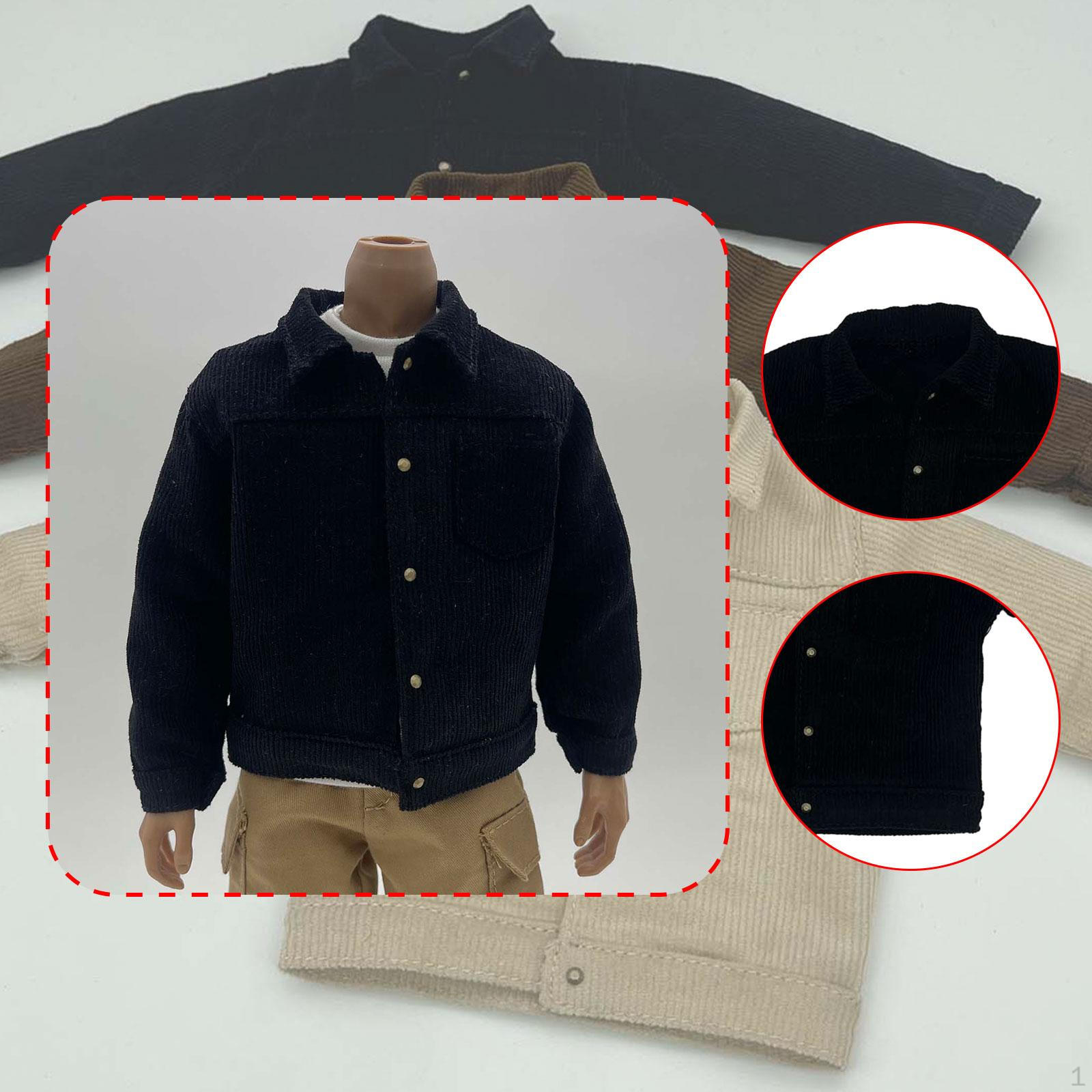 

1/6 Мужская фигурка пальто, аксессуары для кукол, костюм ручной работы, модная одежда, мини-одежда для 12 дюймов