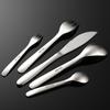 304 Stainless Steel Japanese-style Yanzong Knife, Fork, Spoon, Sanded Main Spoon, Multi-specification 5 Main Pieces, Hotel Western Tableware