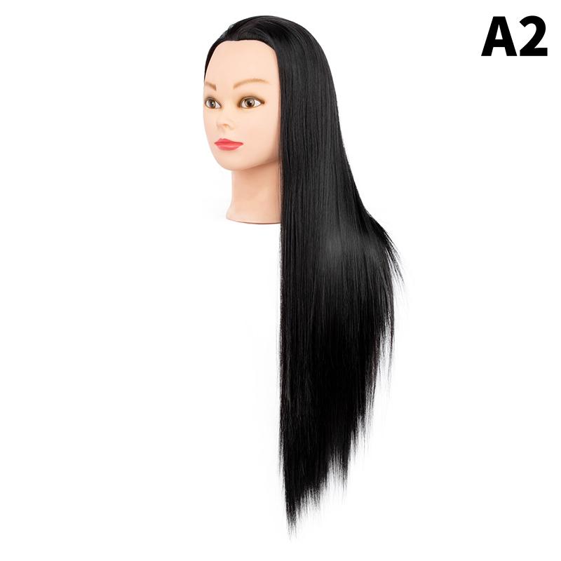 24 Zoll Professioneller Schaufensterkopf mit Haaren für Salon Friseur Training Übungs-Mannequin Schneidetechniken
