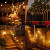 100FT LED G40 Globe String Lights Outdoor, 100 Pcs Plastic Waterproof Bulbs For Christmas Party Garden Decorative Garland Lamp