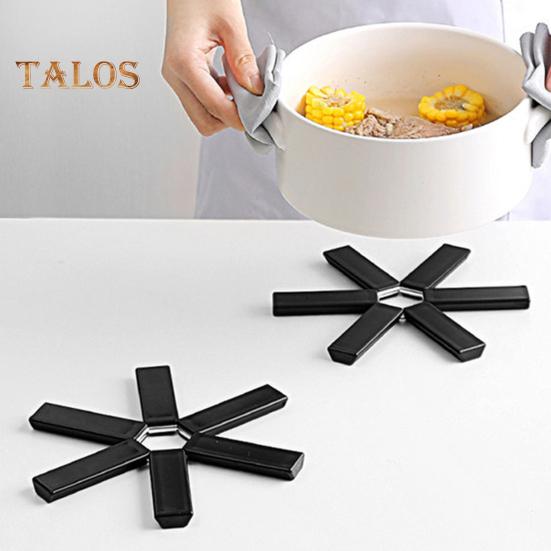 Pot Pad Practical Easy Carry Quick Cooling Lightweight Foldable Anti-skid Anti-scald Pot Mat Holder for Gifts